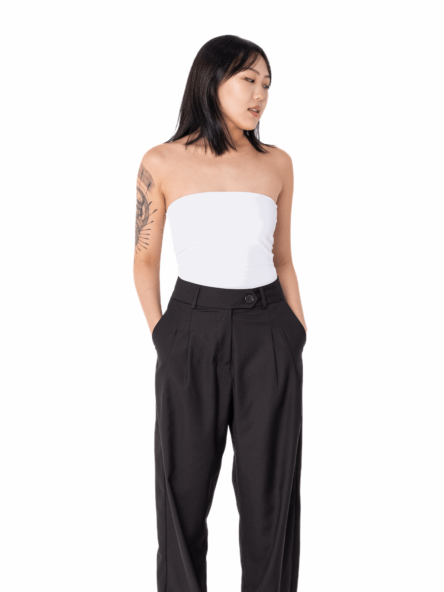Top Aria Cropped Sem Alça