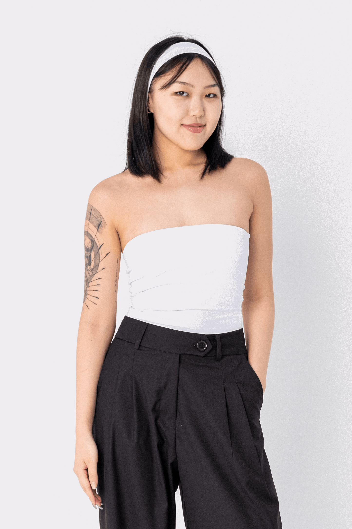 Top Aria Cropped Sem Alça