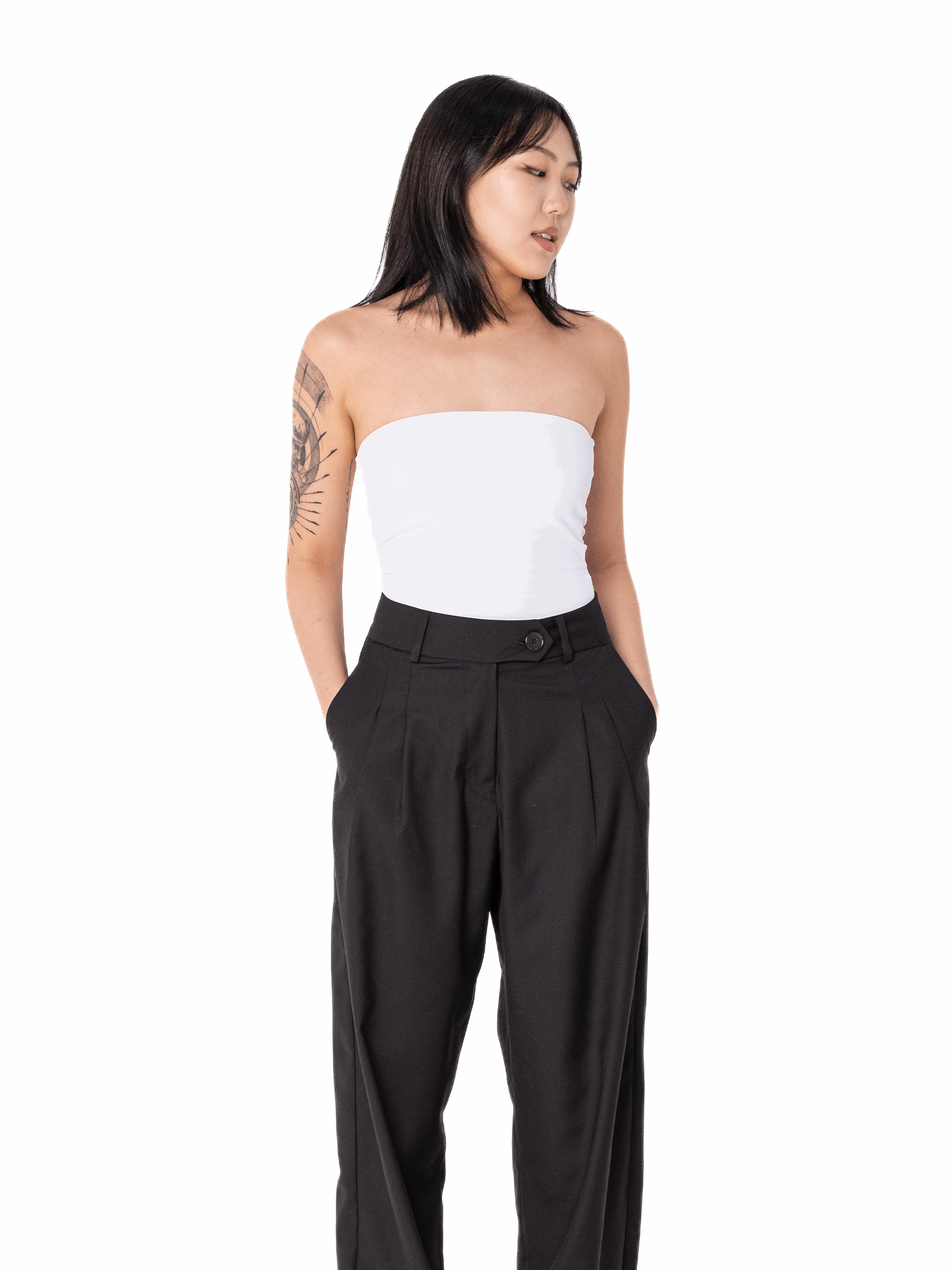 Top Aria Cropped Sem Alça