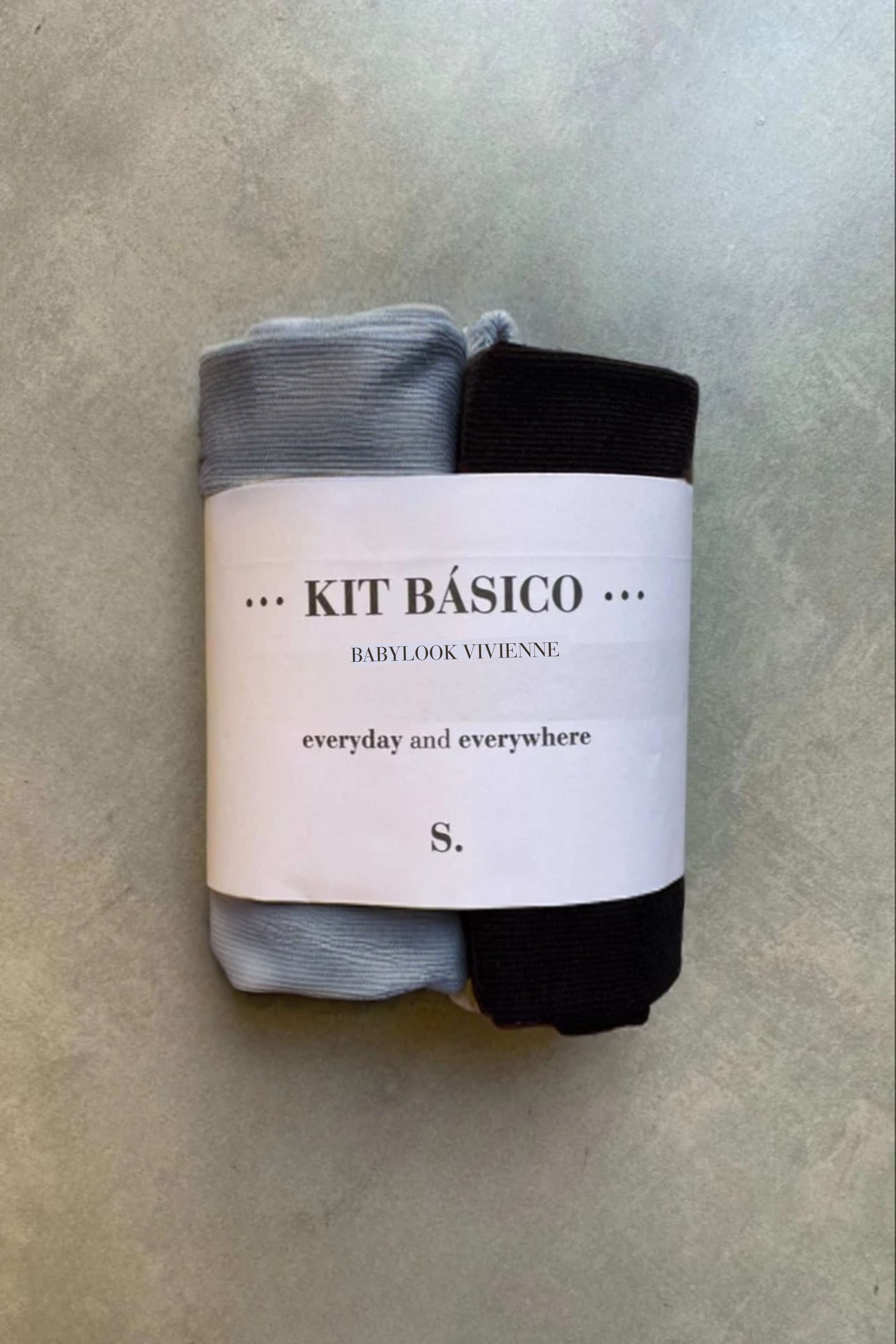 Kit Babylook Vivienne Canelado Algodão