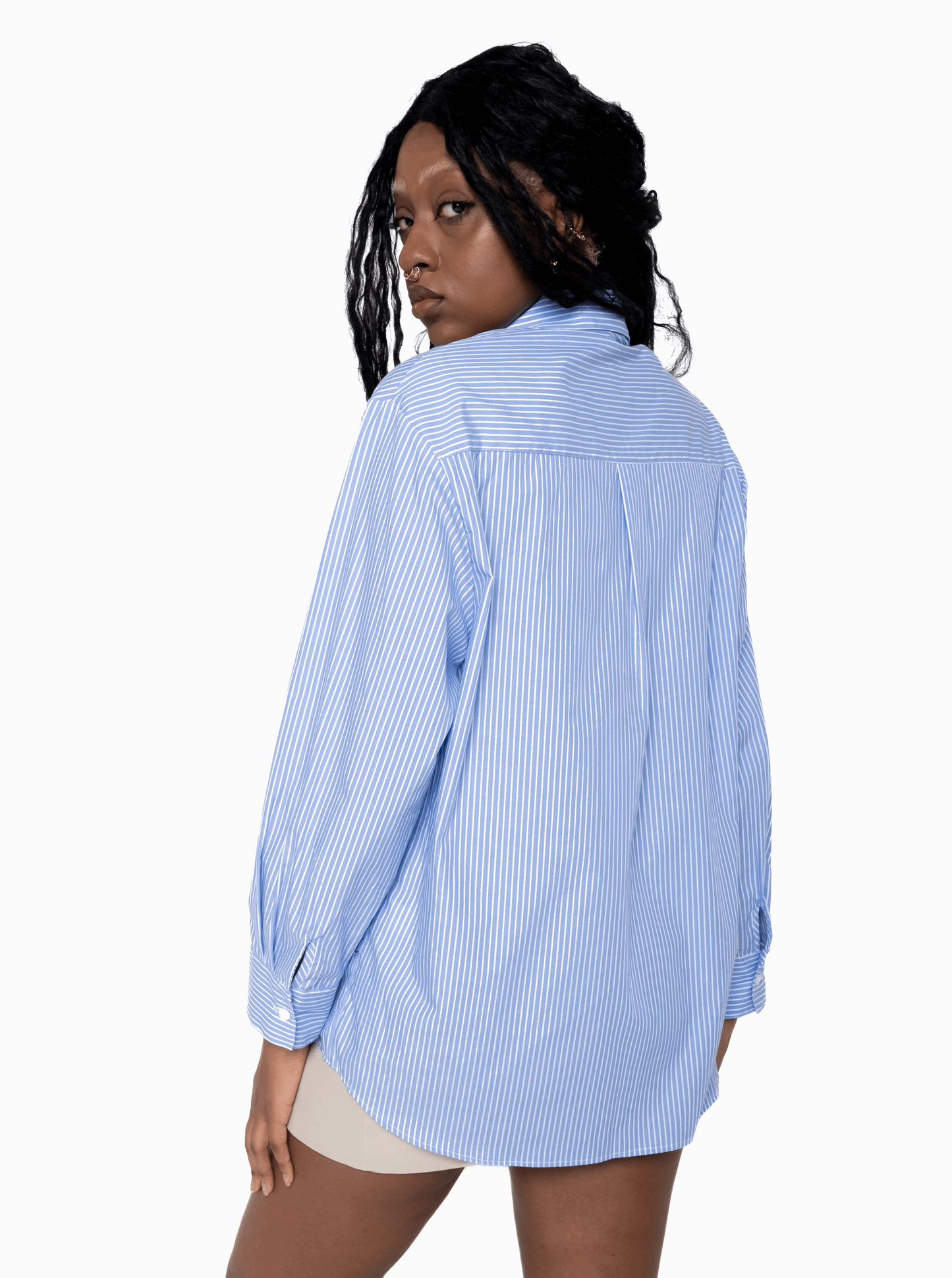 Camisa Heather Listra Azul