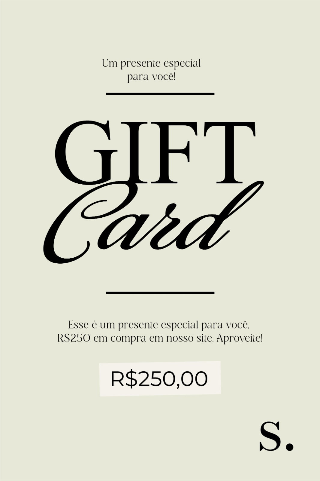 CARTÃO PRESENTE SIMPLA