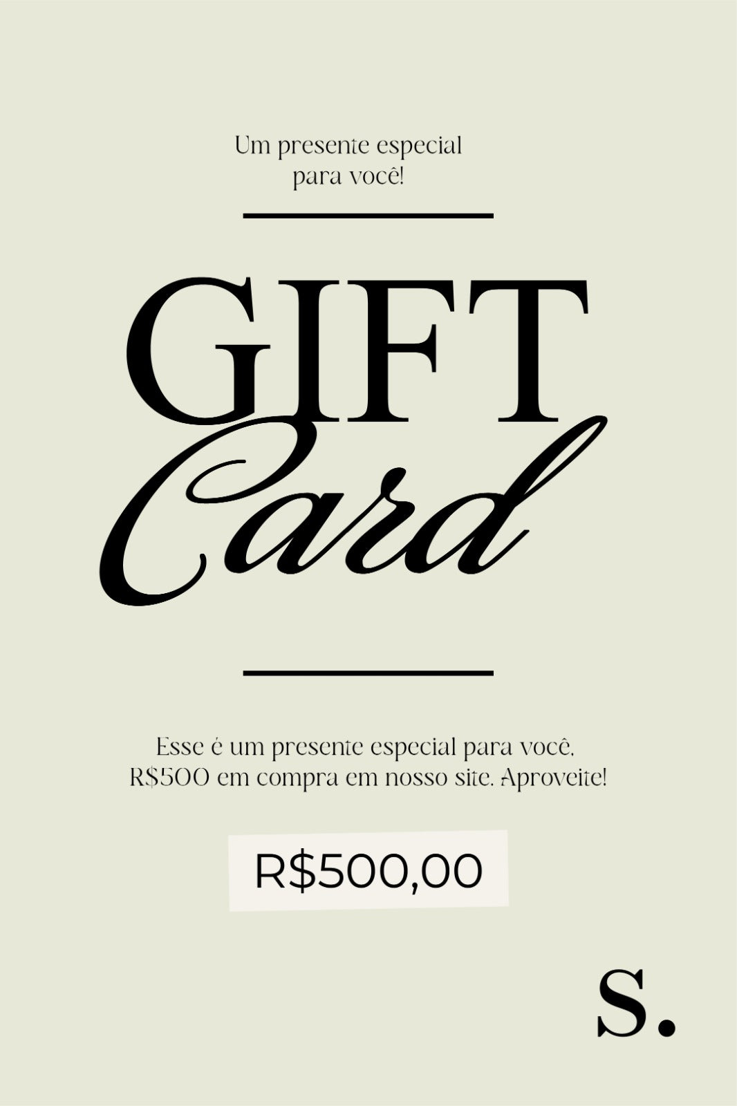 CARTÃO PRESENTE SIMPLA