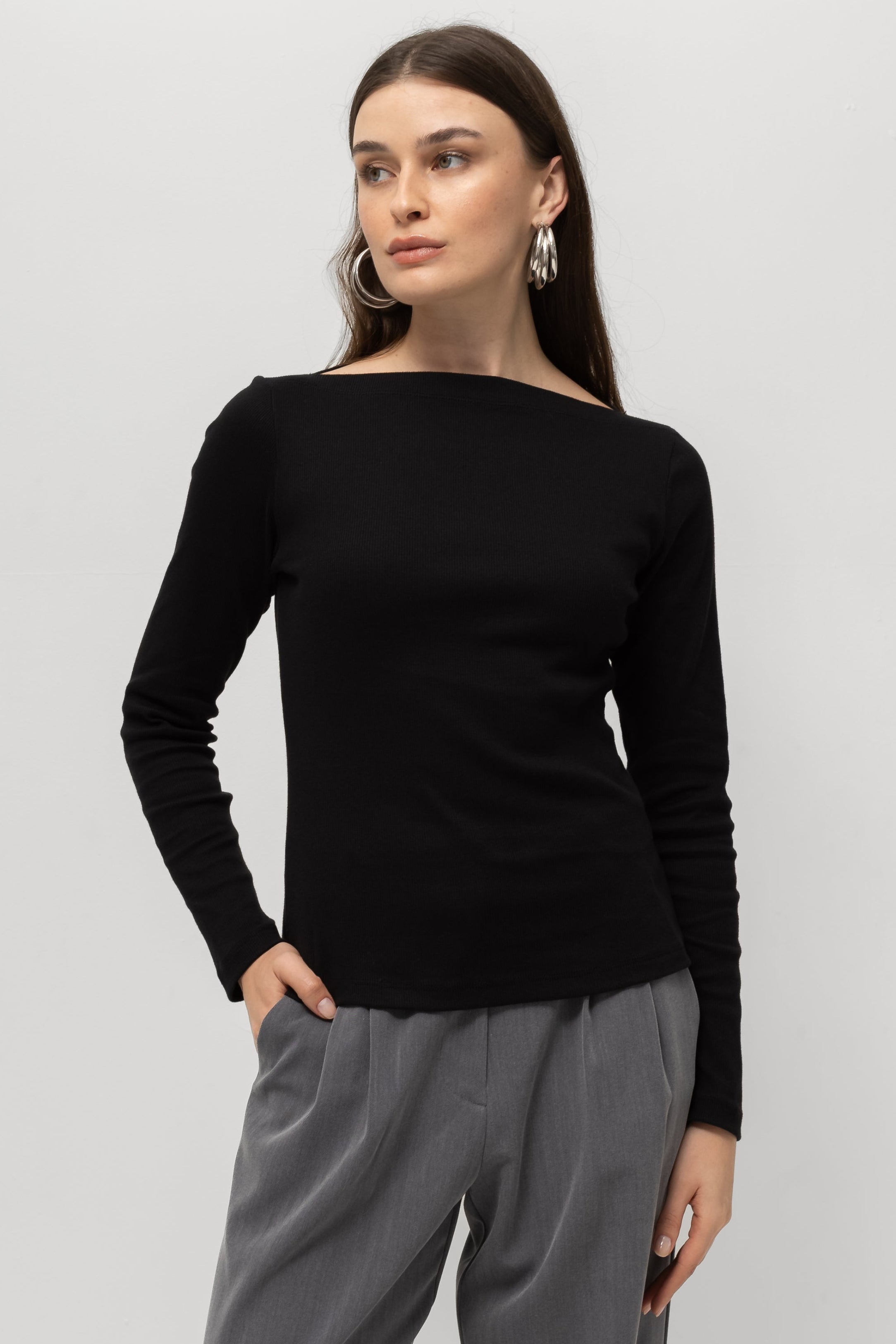 ⁠Blusa Olivia Manga Longa