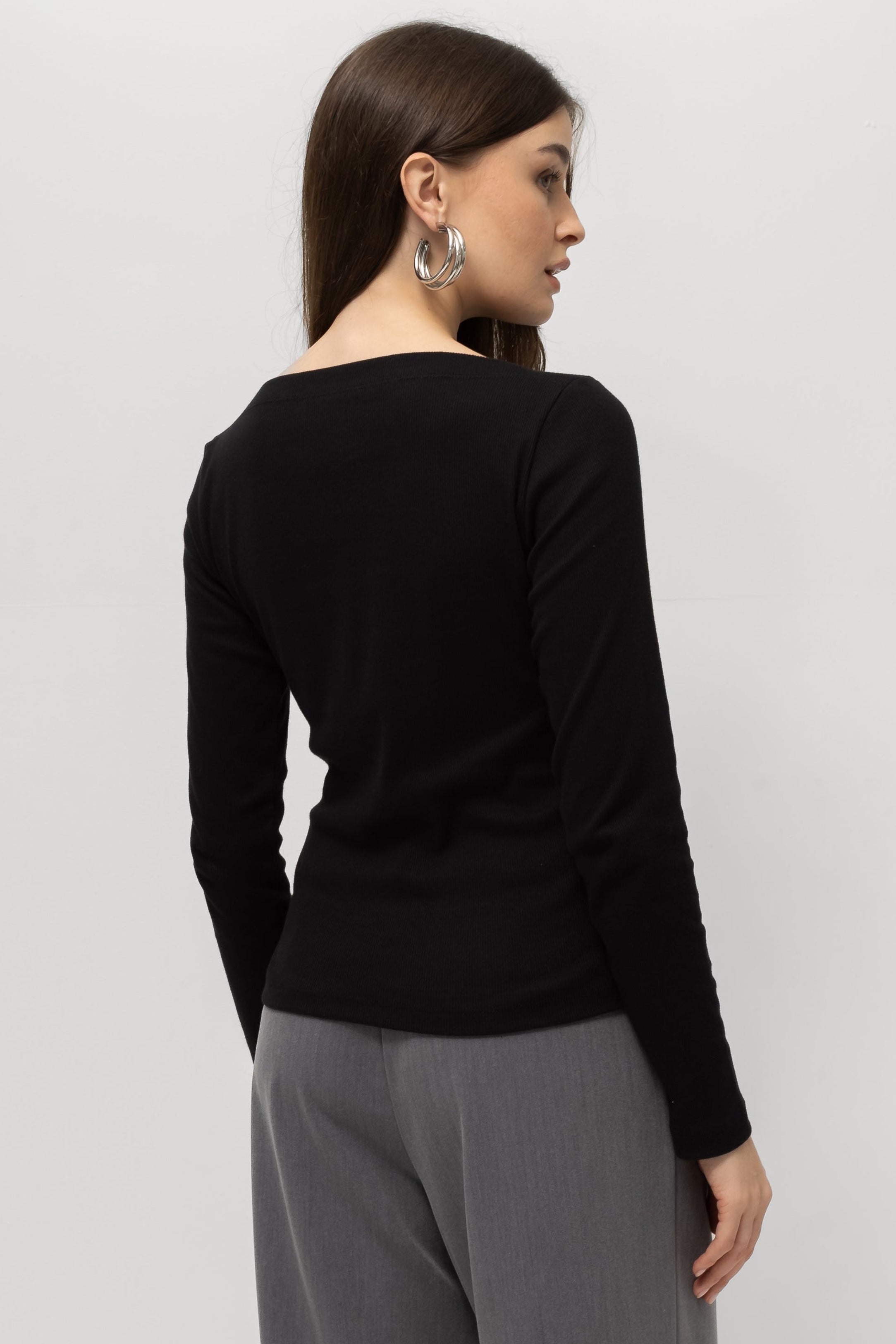 ⁠Blusa Olivia Manga Longa