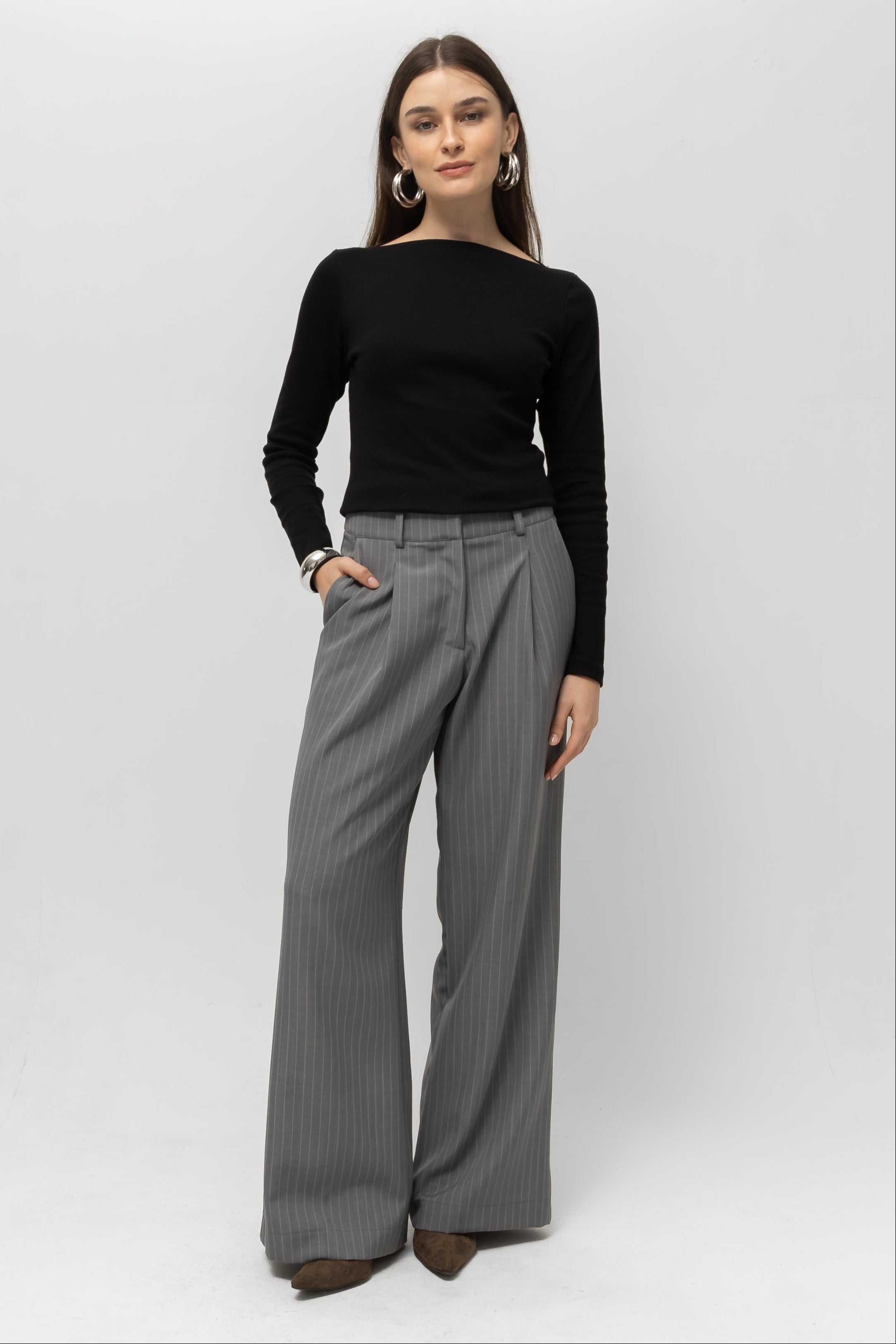 Calça Hannah Risca de Giz