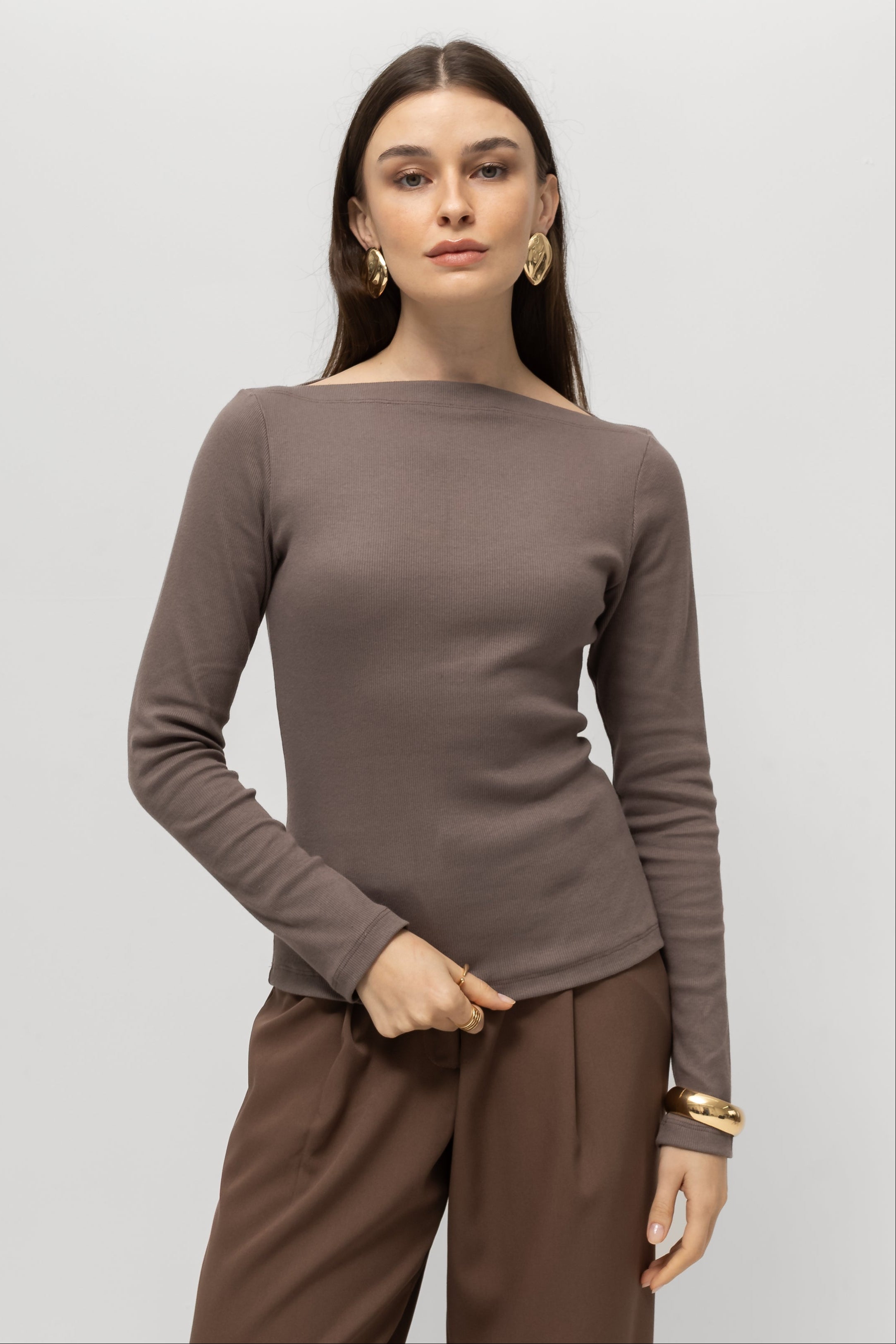 ⁠Blusa Olivia Manga Longa