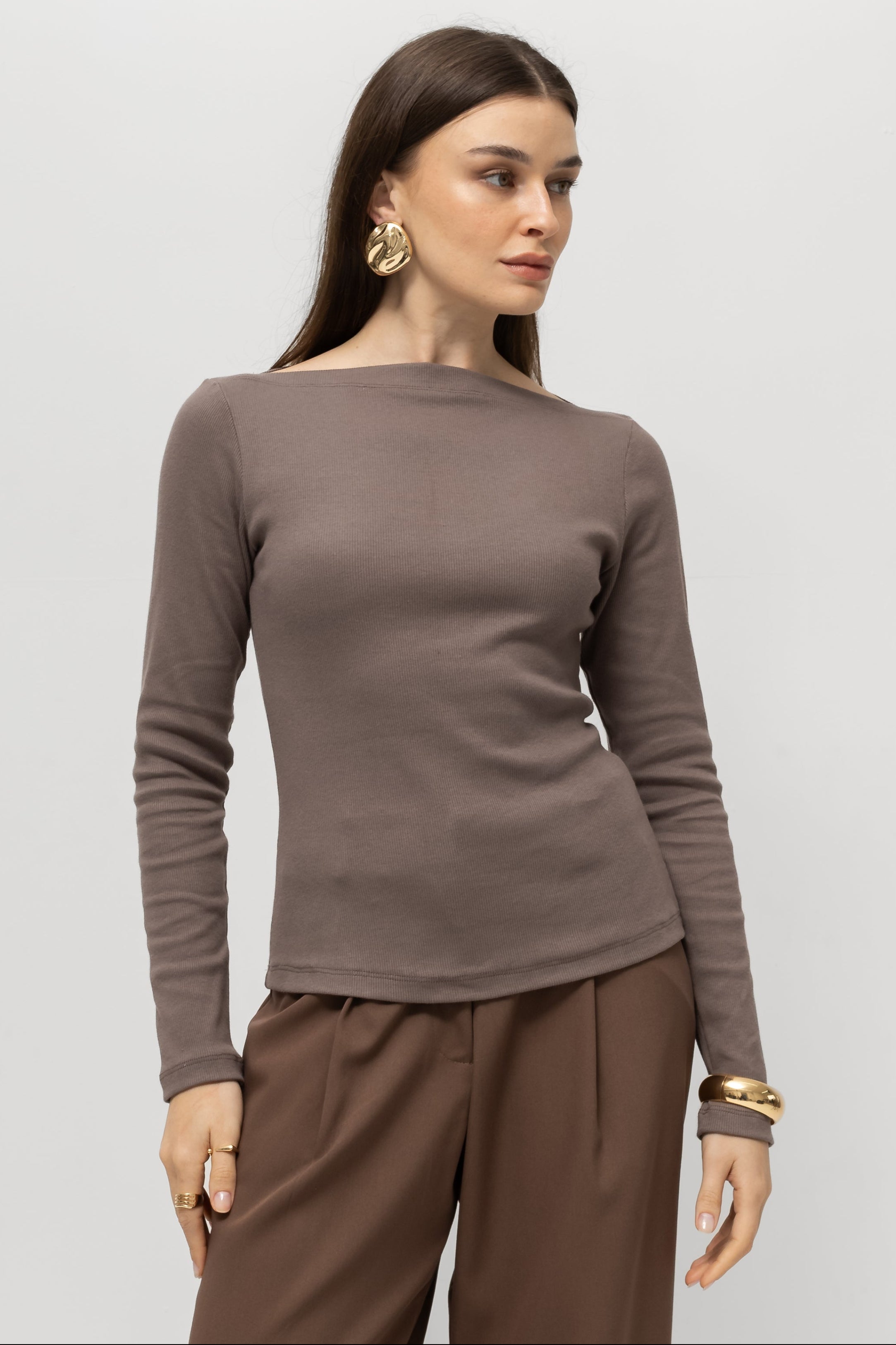 ⁠Blusa Olivia Manga Longa