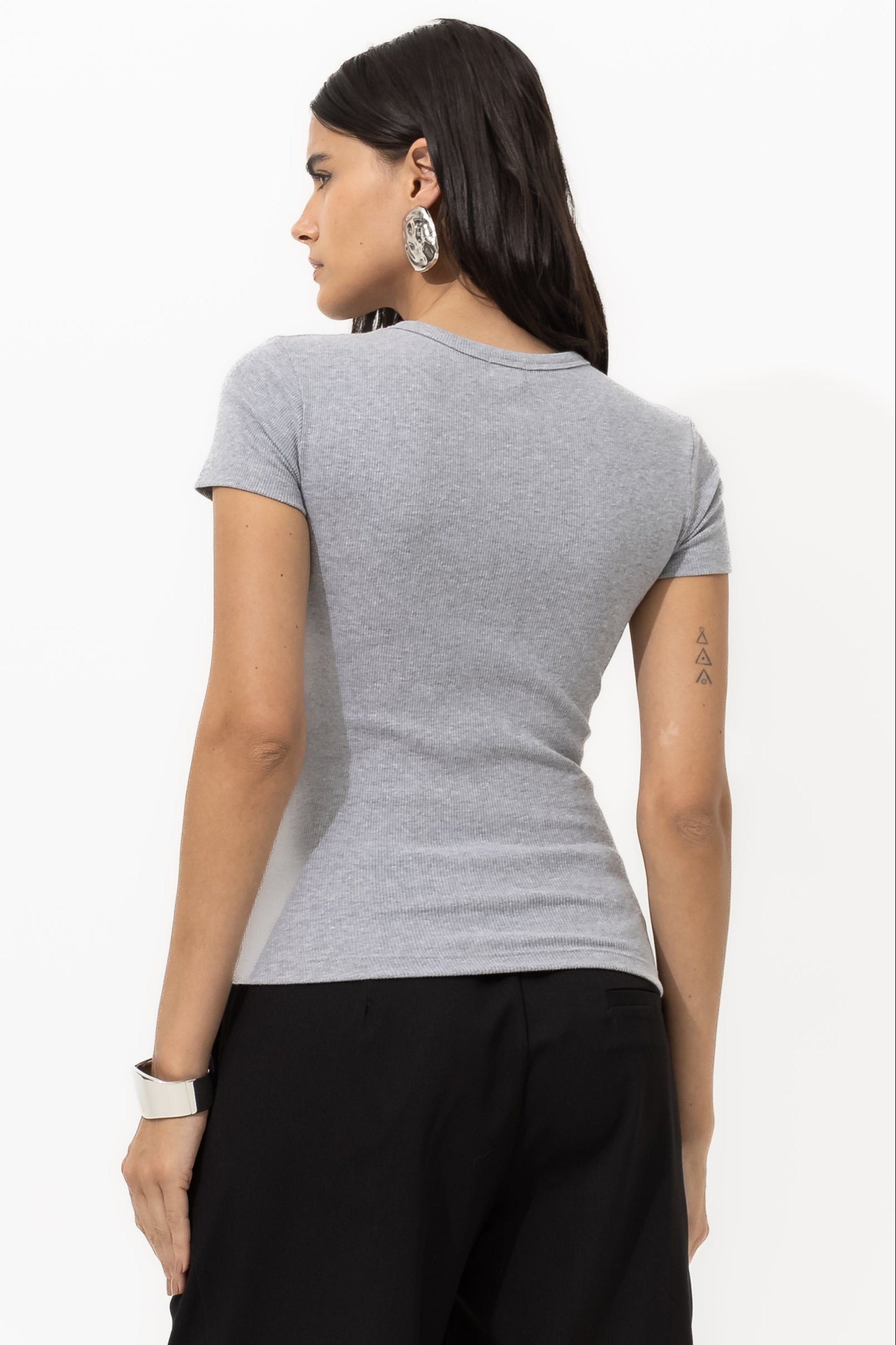 Babylook Vivienne Canelado Algodão