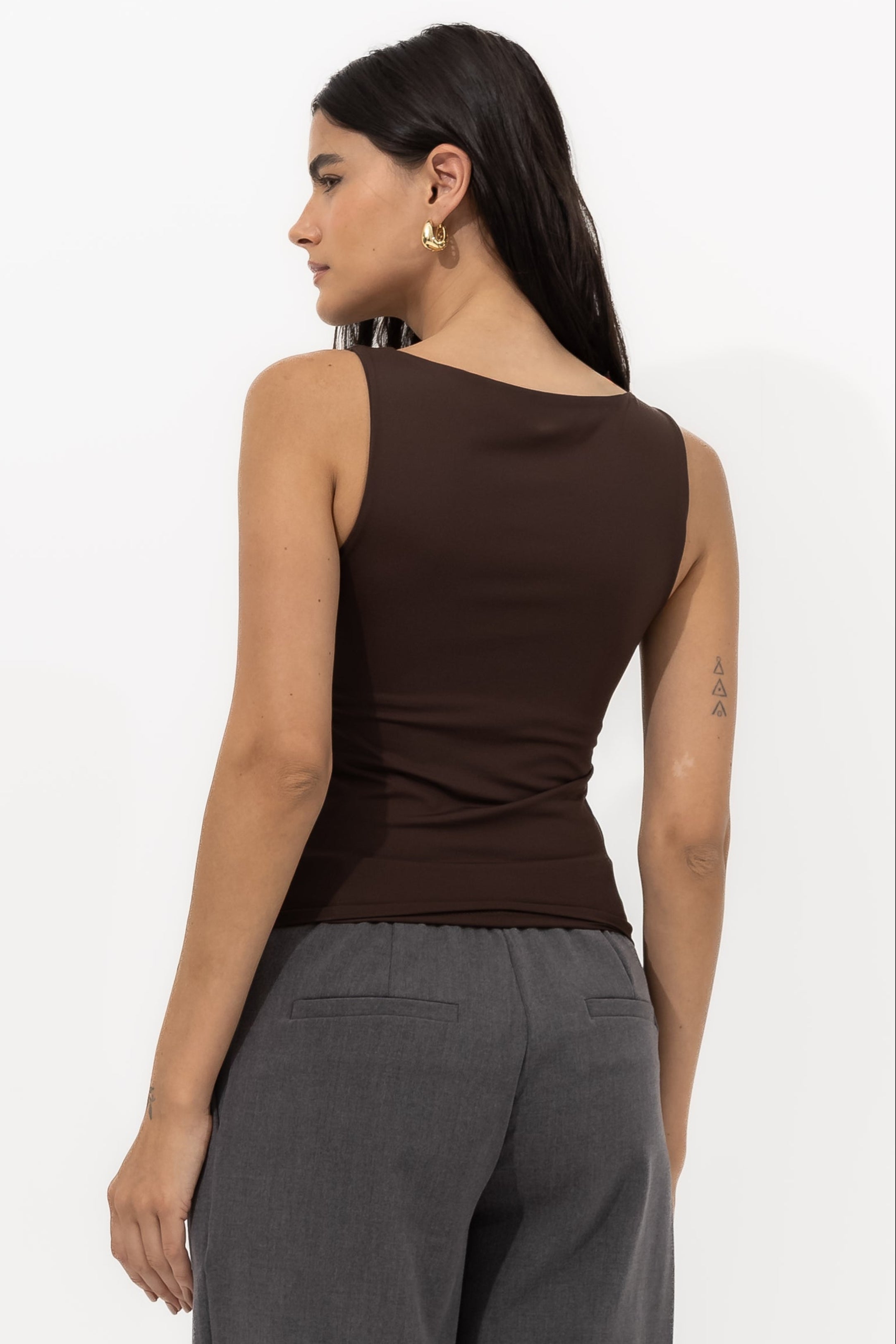 Blusa Bianca Gola Canoa