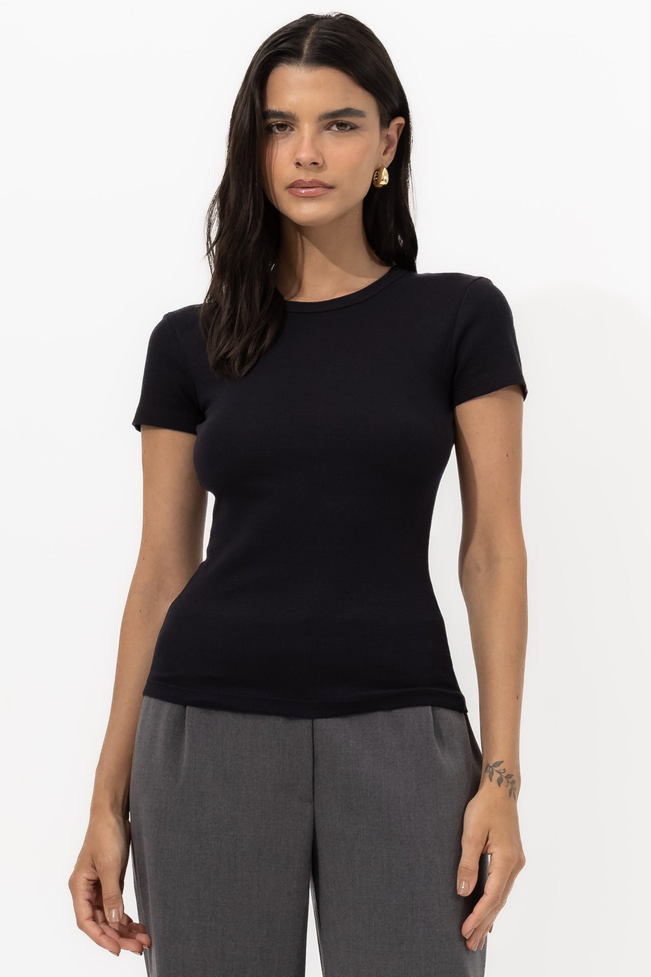 Babylook Vivienne Canelado Algodão