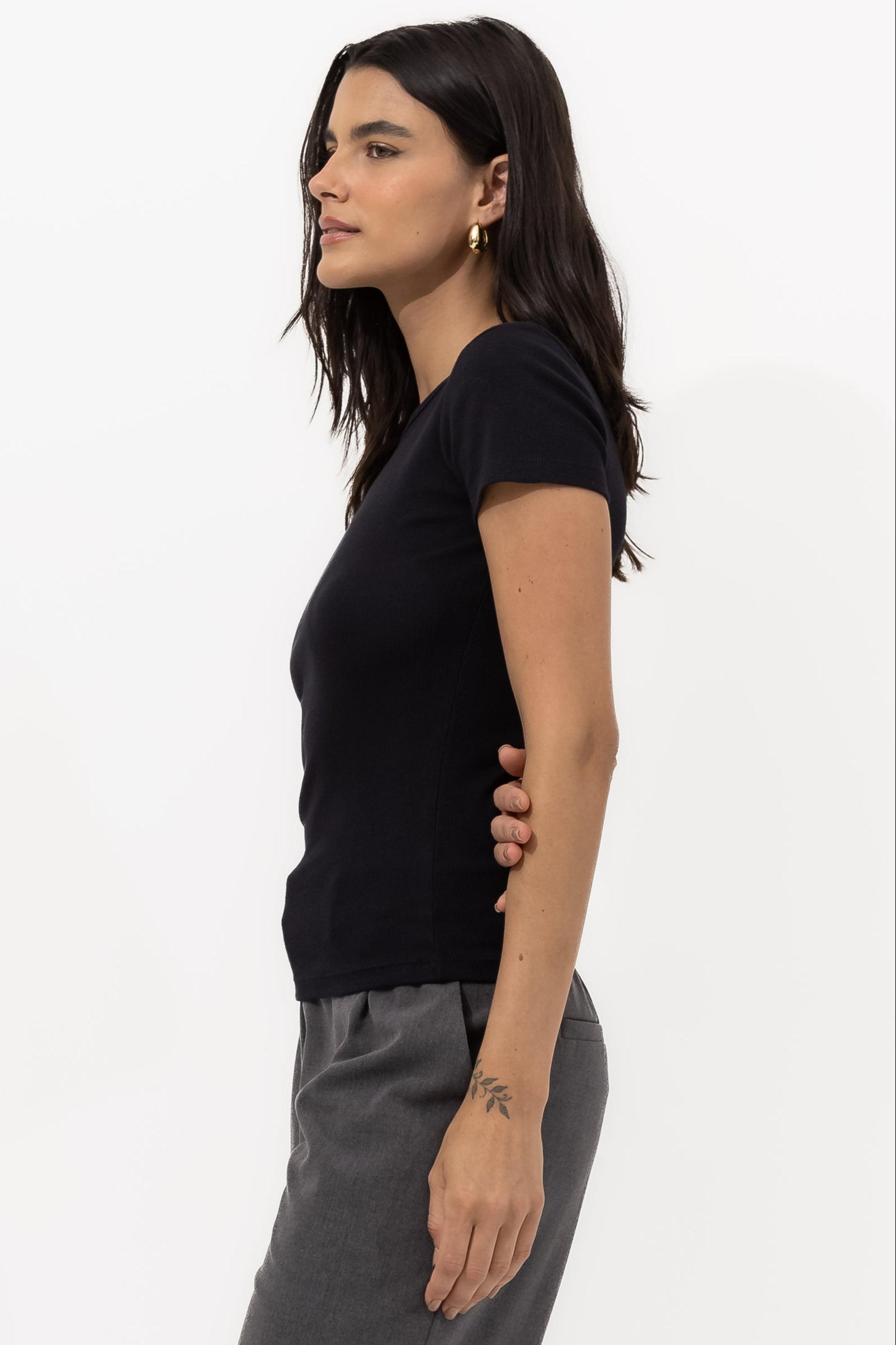 Babylook Vivienne Canelado Algodão