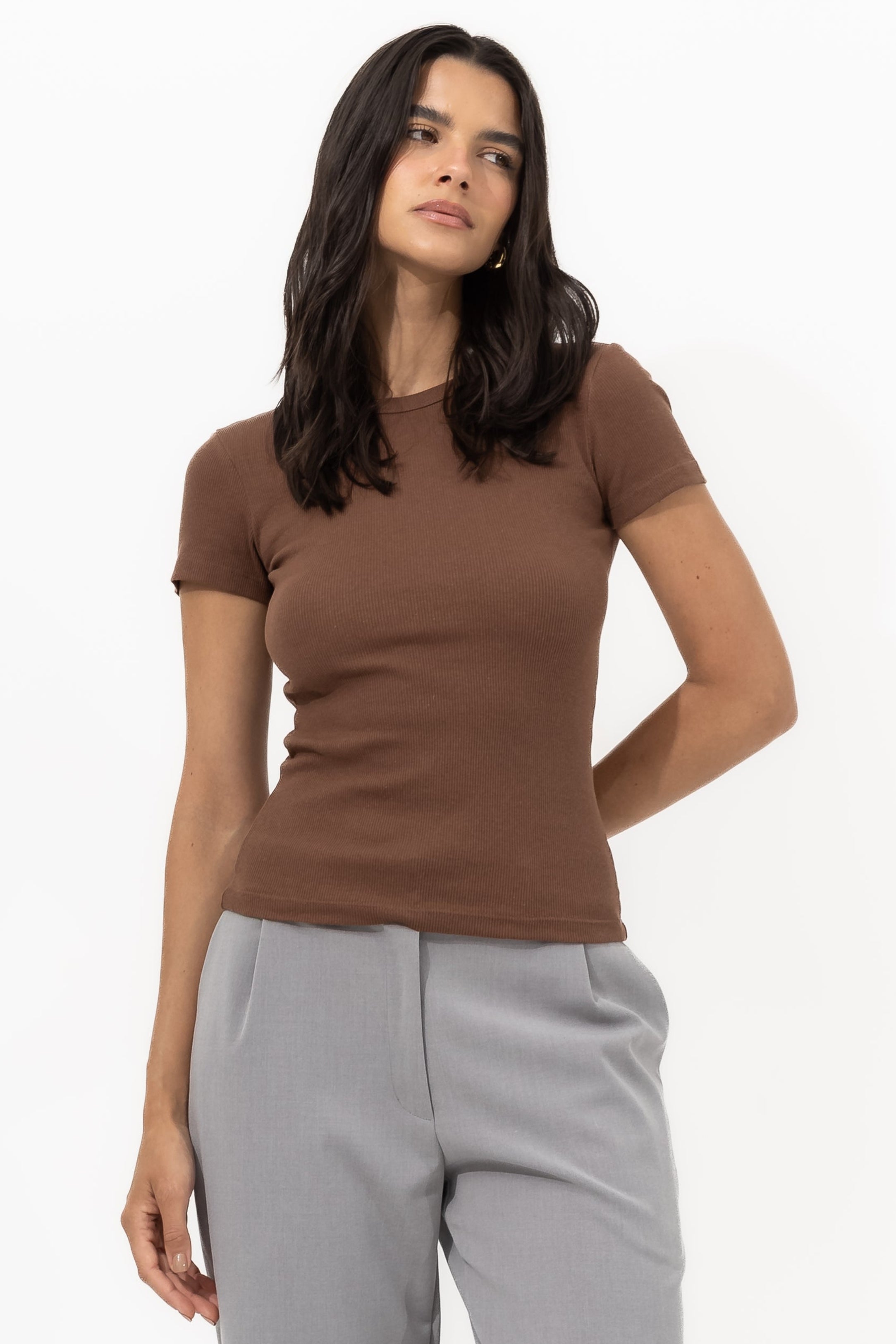 Babylook Vivienne Canelado Algodão