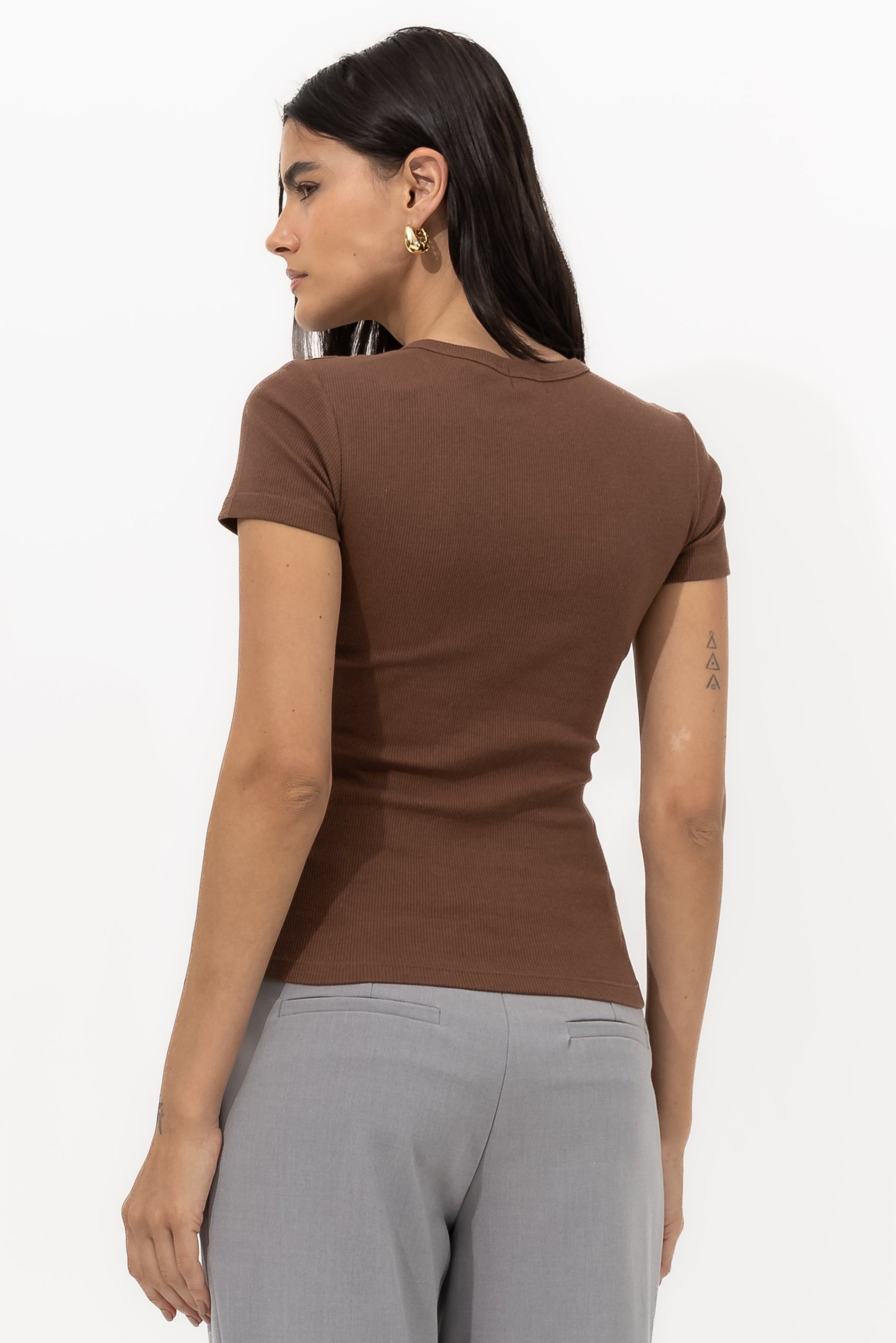 Babylook Vivienne Canelado Algodão