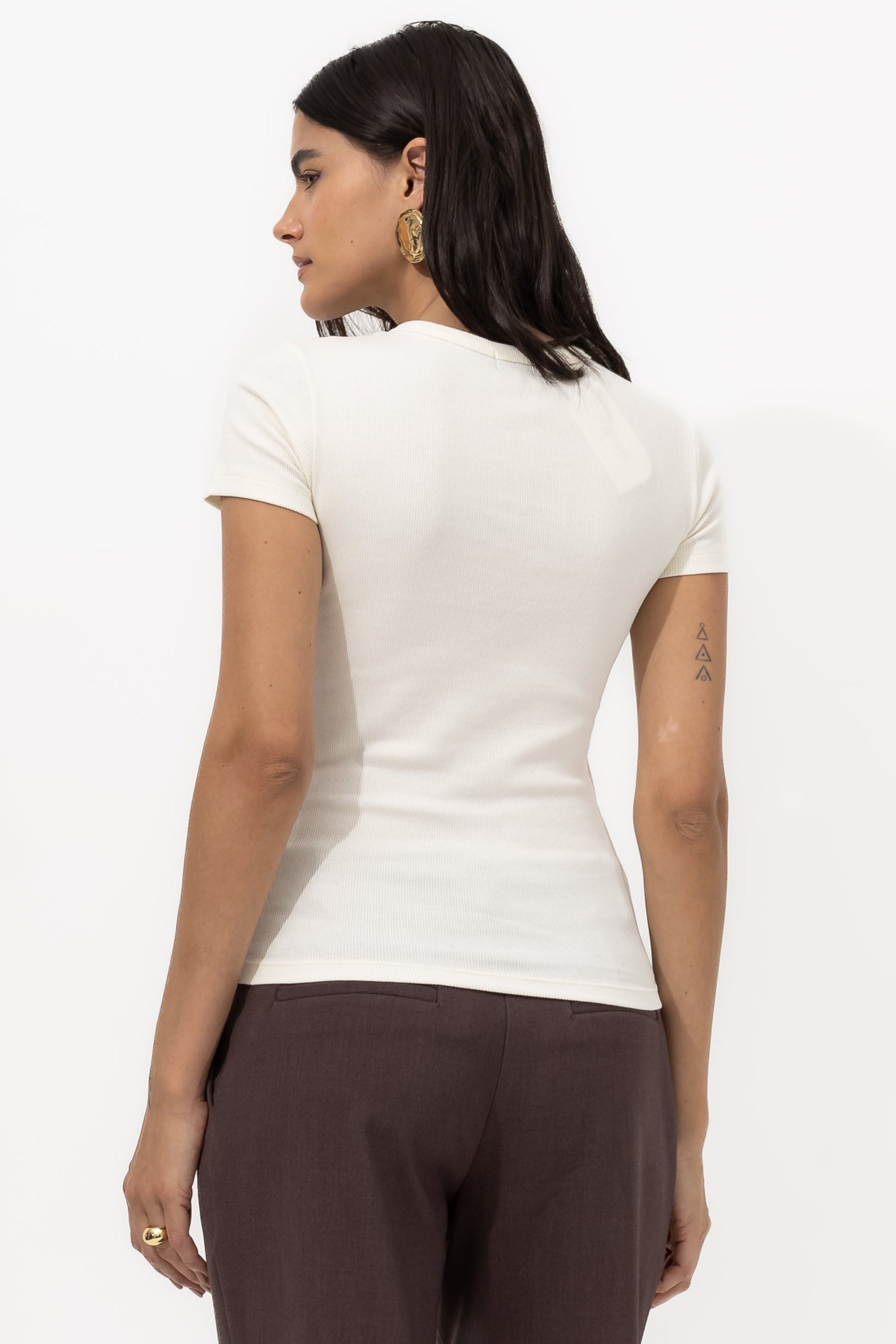 Babylook Vivienne Canelado Algodão