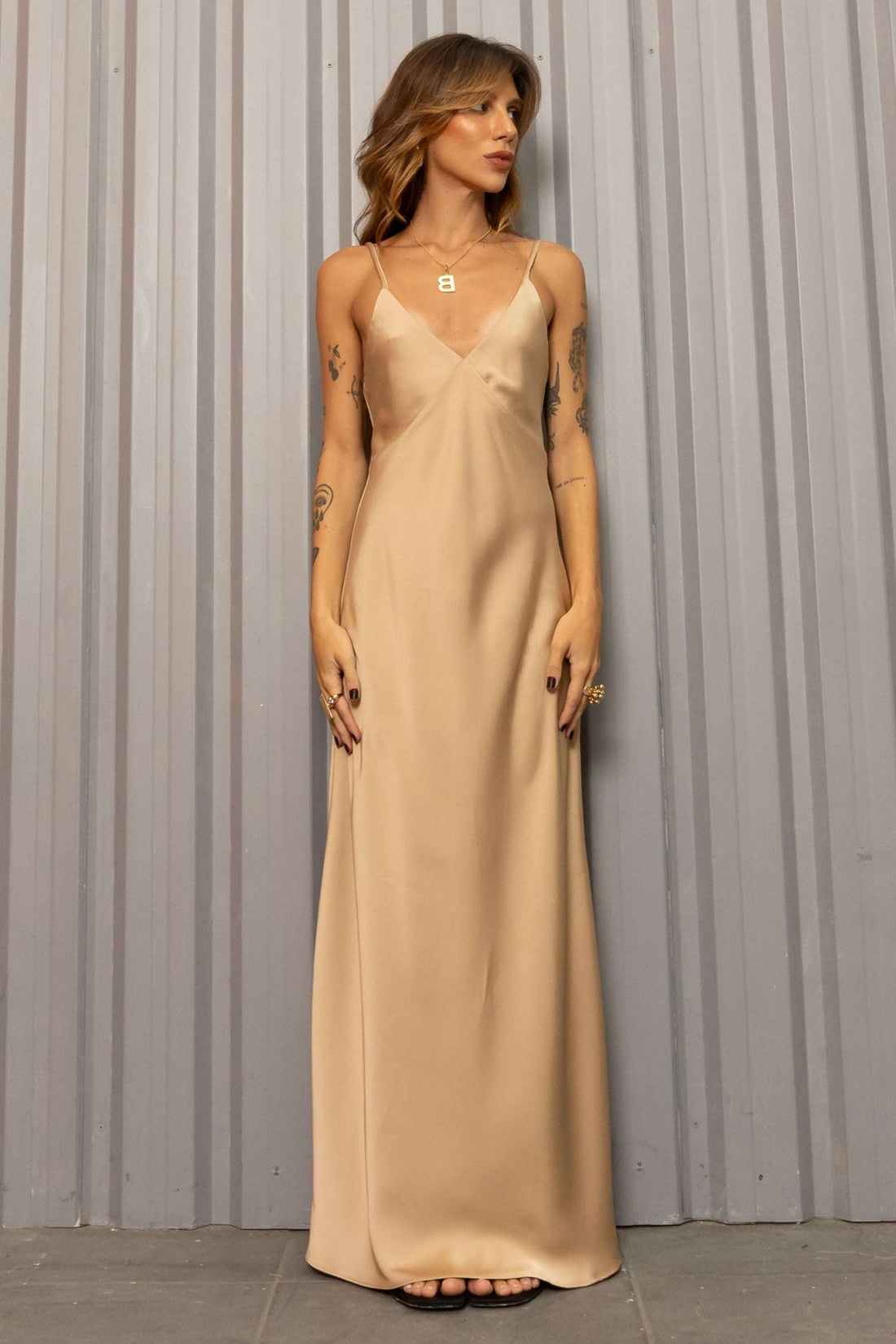 Vestido Cetim Courtney (3 Cores)