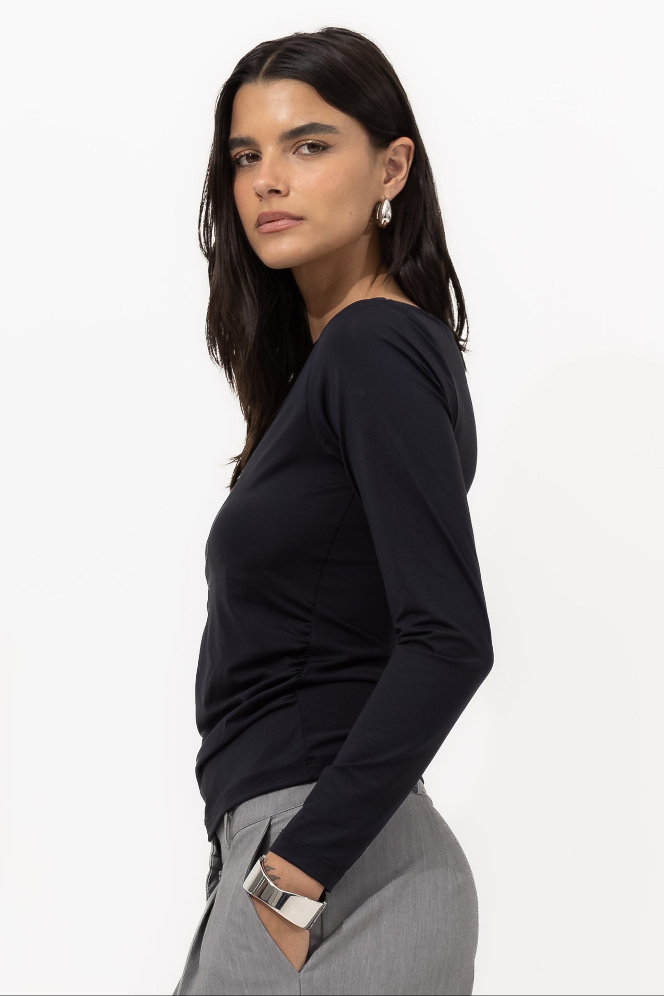 ⁠Blusa Jordana Manga Longa