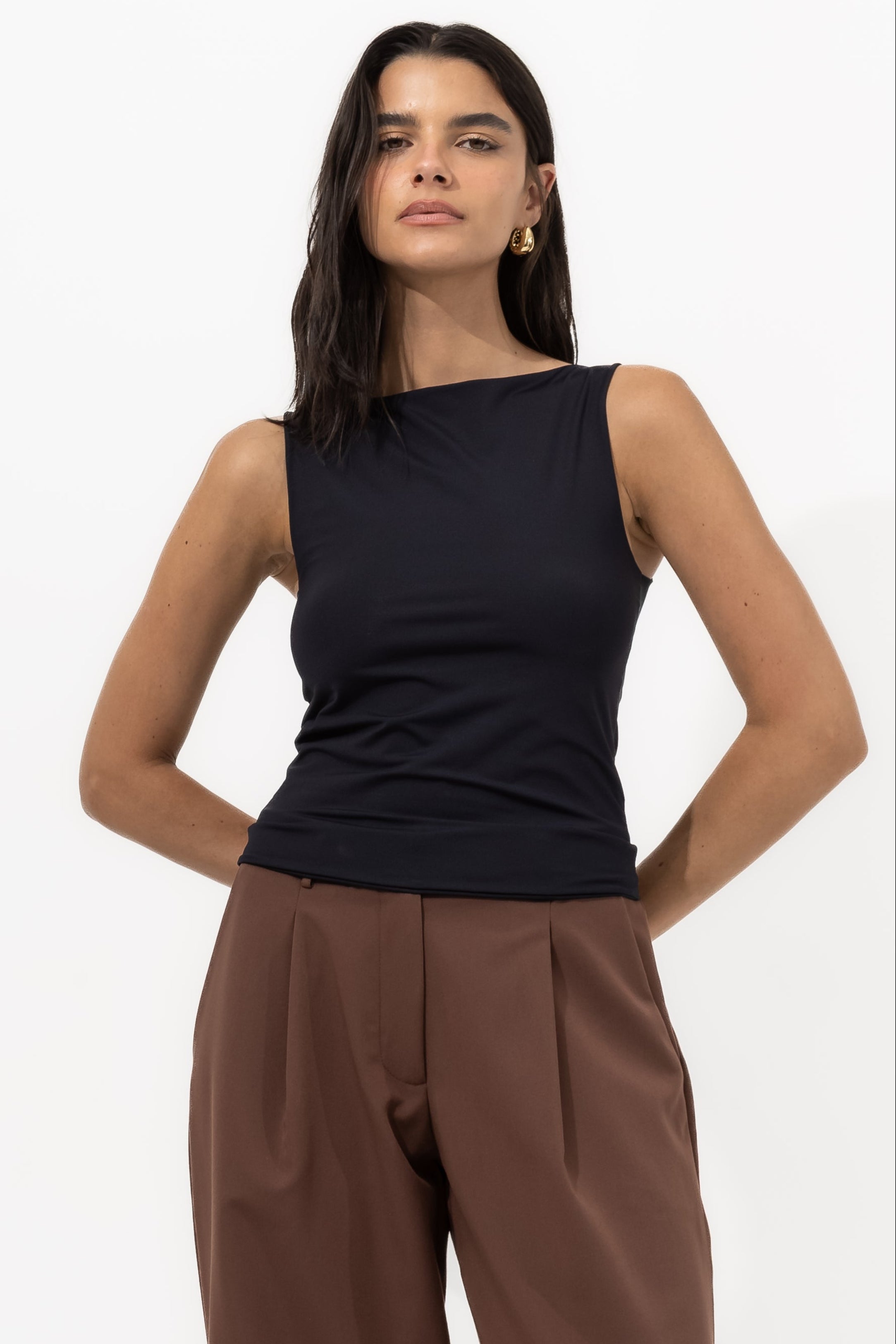 Blusa Bianca Gola Canoa