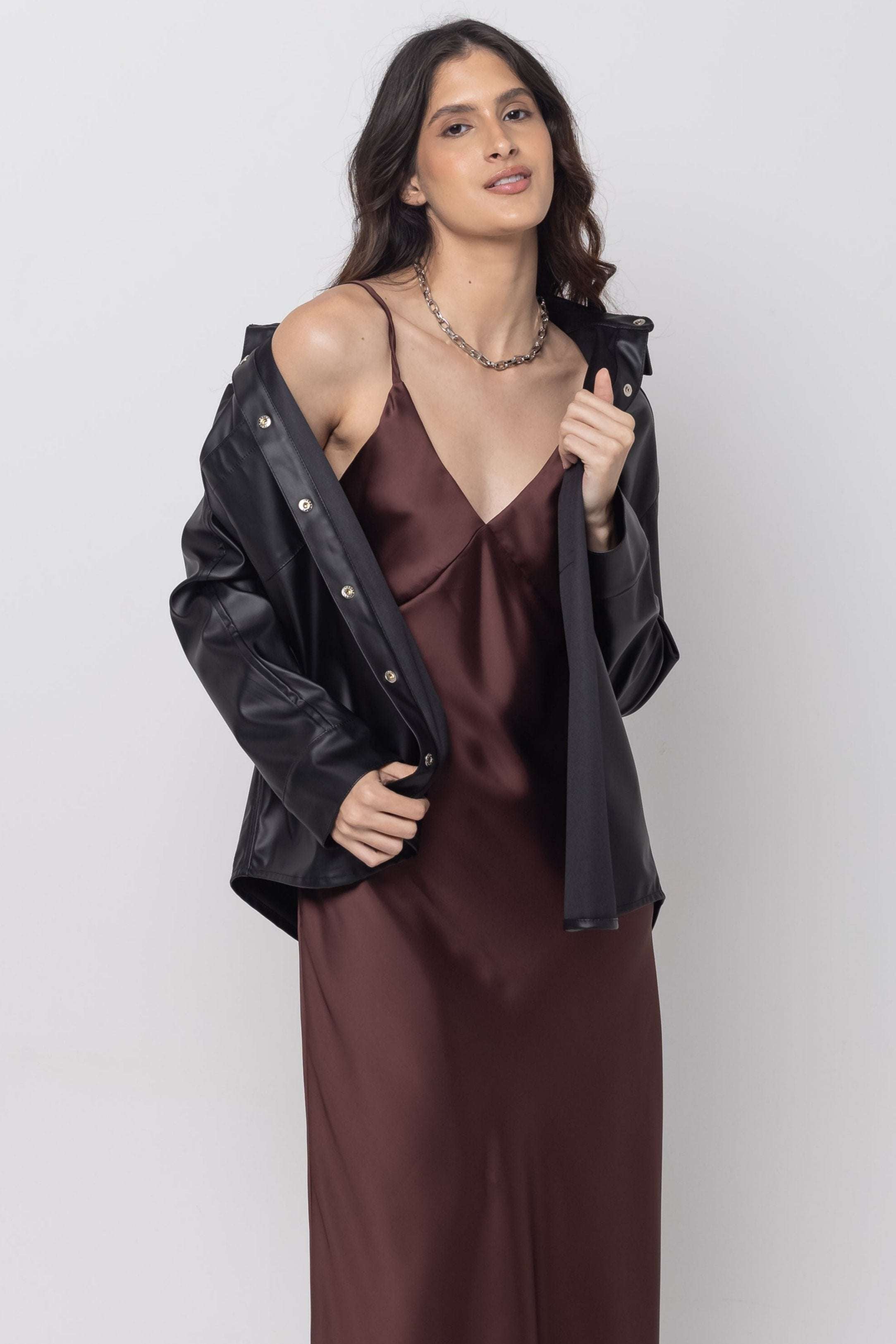Vestido Cetim Courtney (3 Cores)