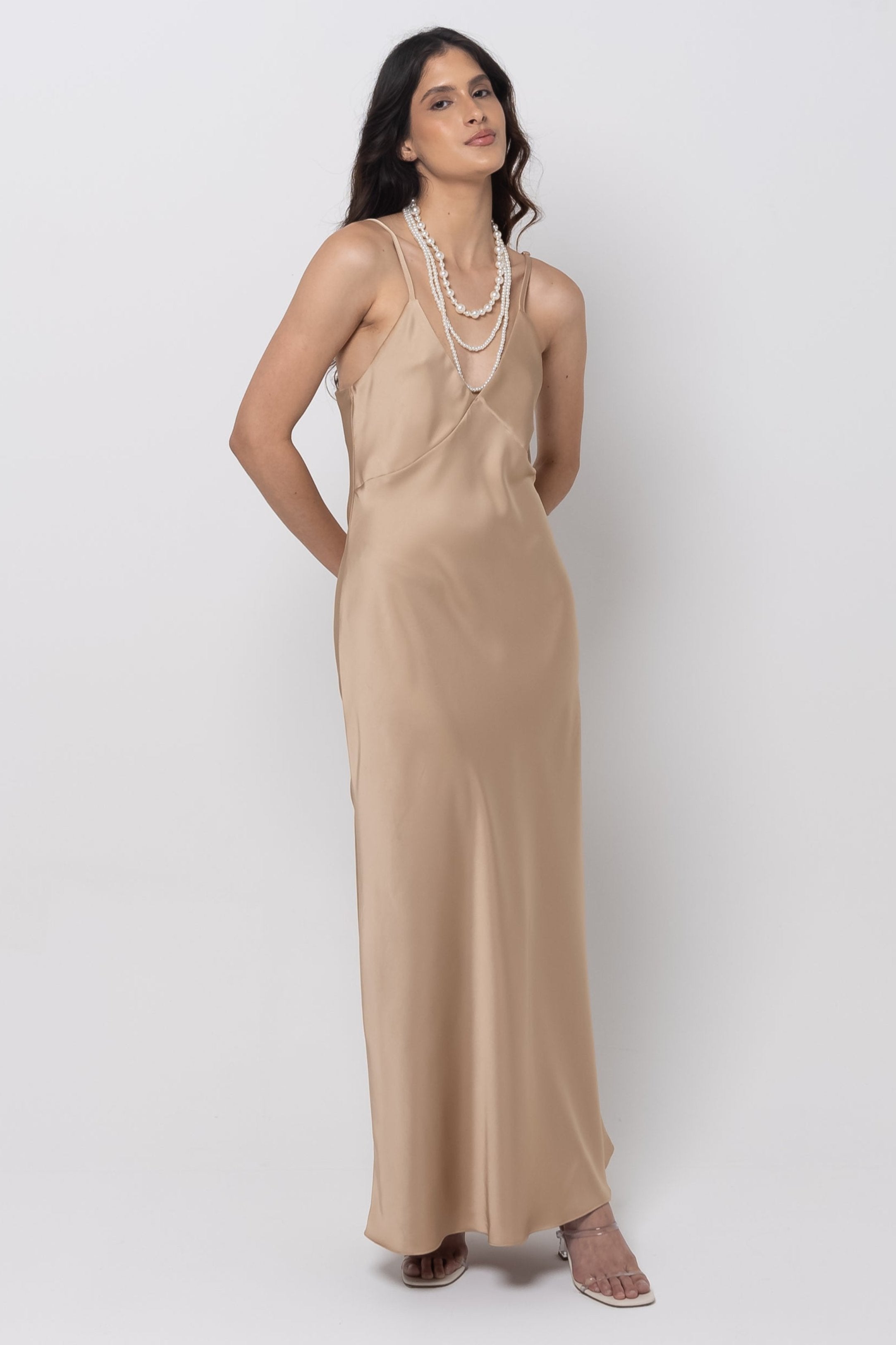 Vestido Cetim Courtney