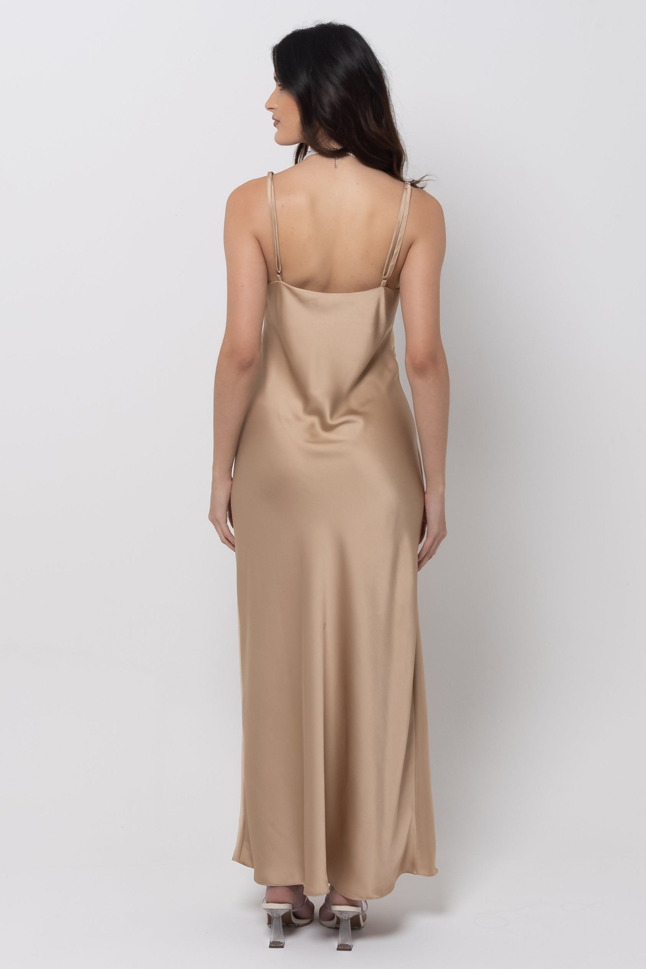 Vestido Cetim Courtney