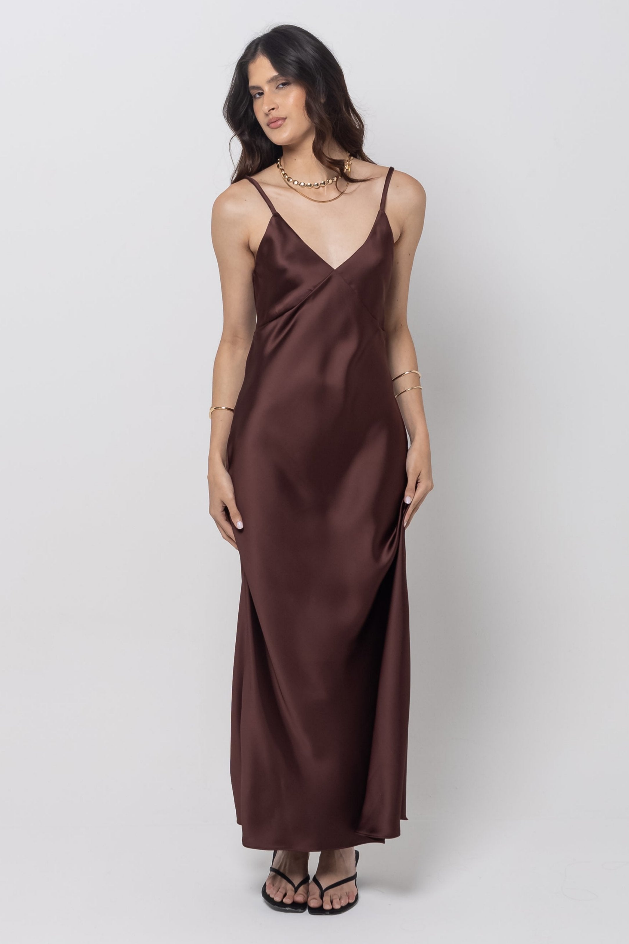 Vestido Cetim Courtney