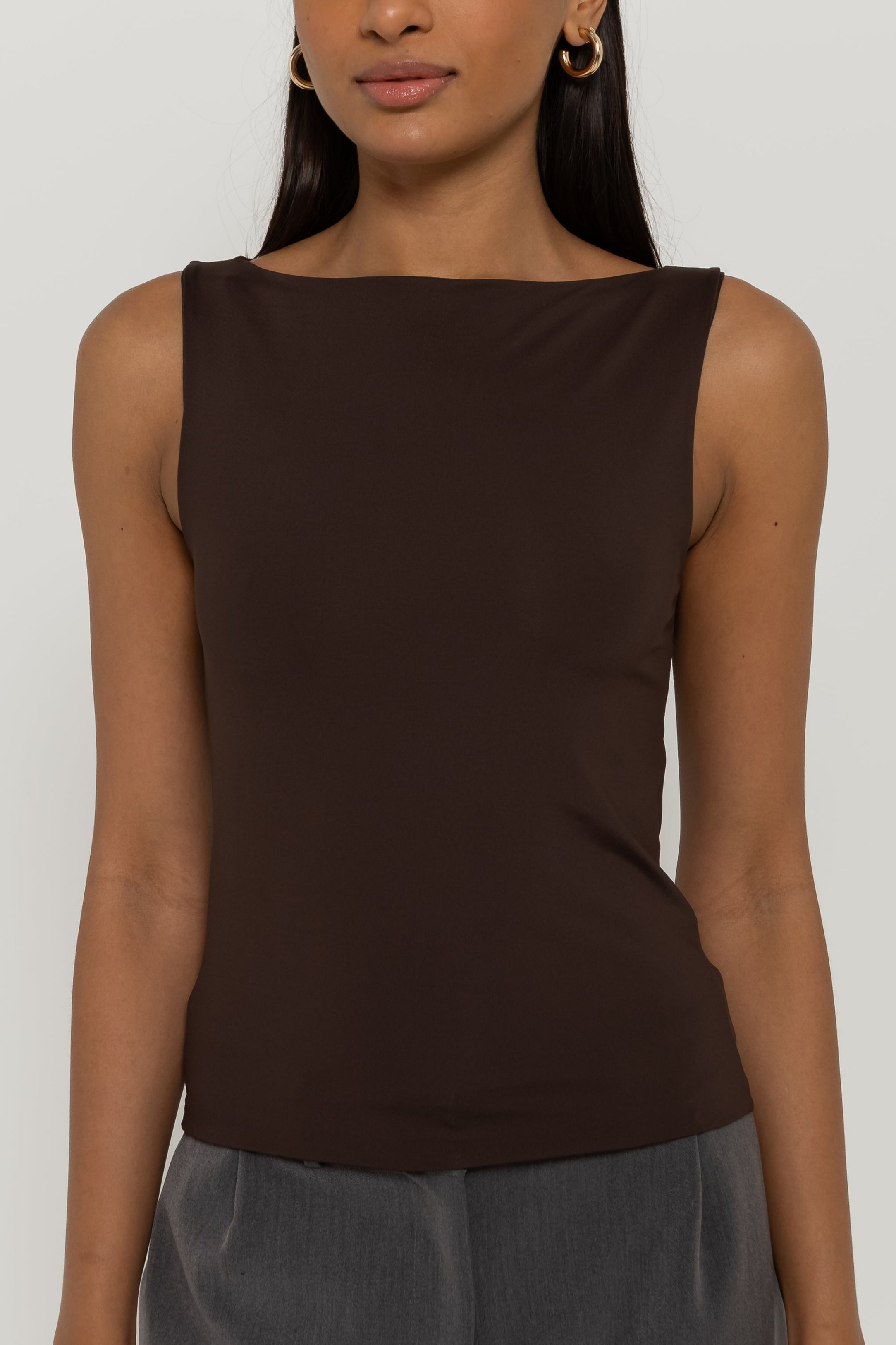 Blusa Bianca Gola Canoa