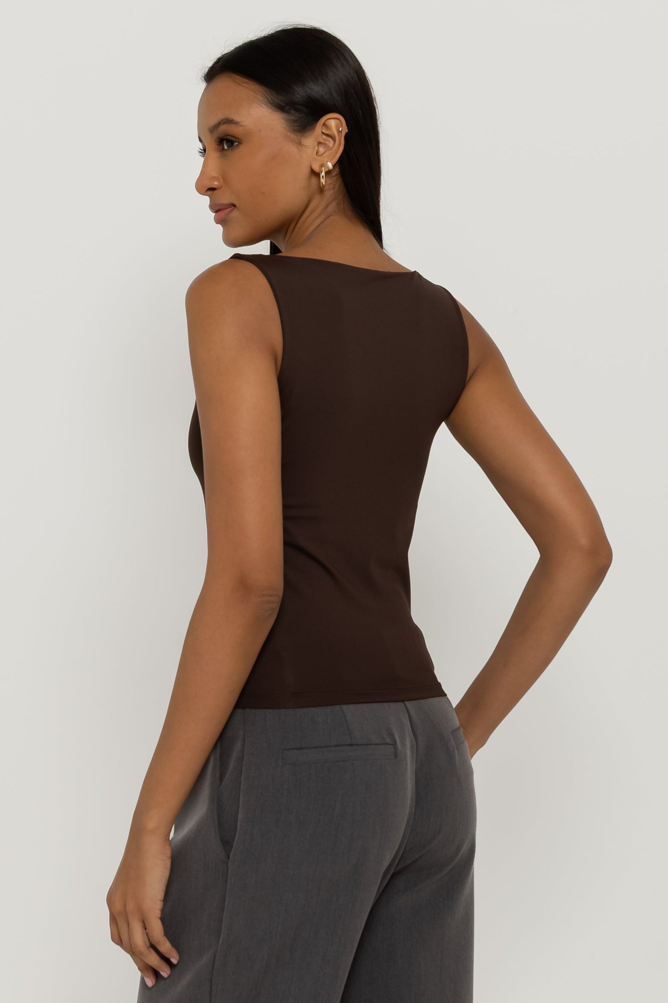 Blusa Bianca Gola Canoa