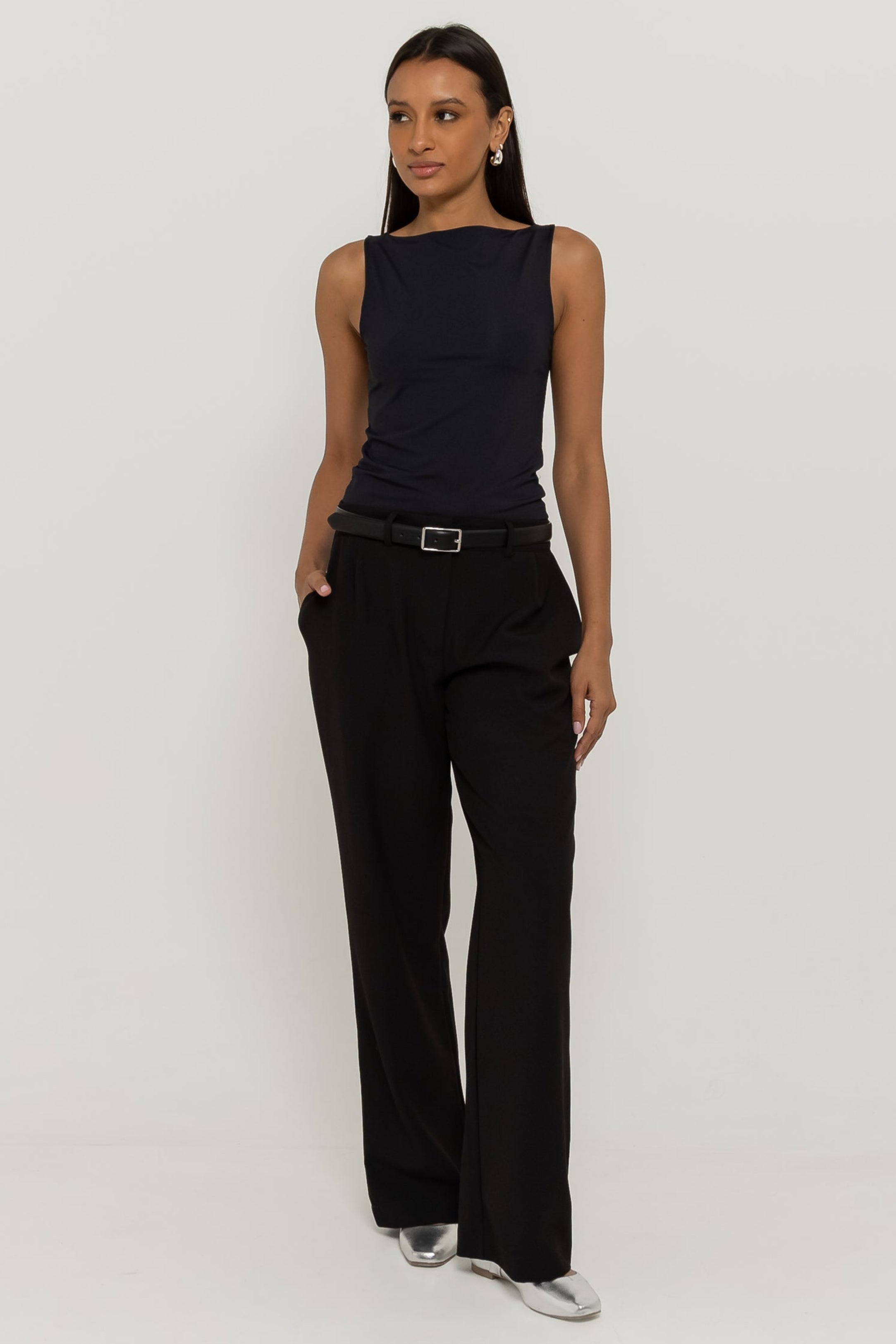 Blusa Bianca Gola Canoa