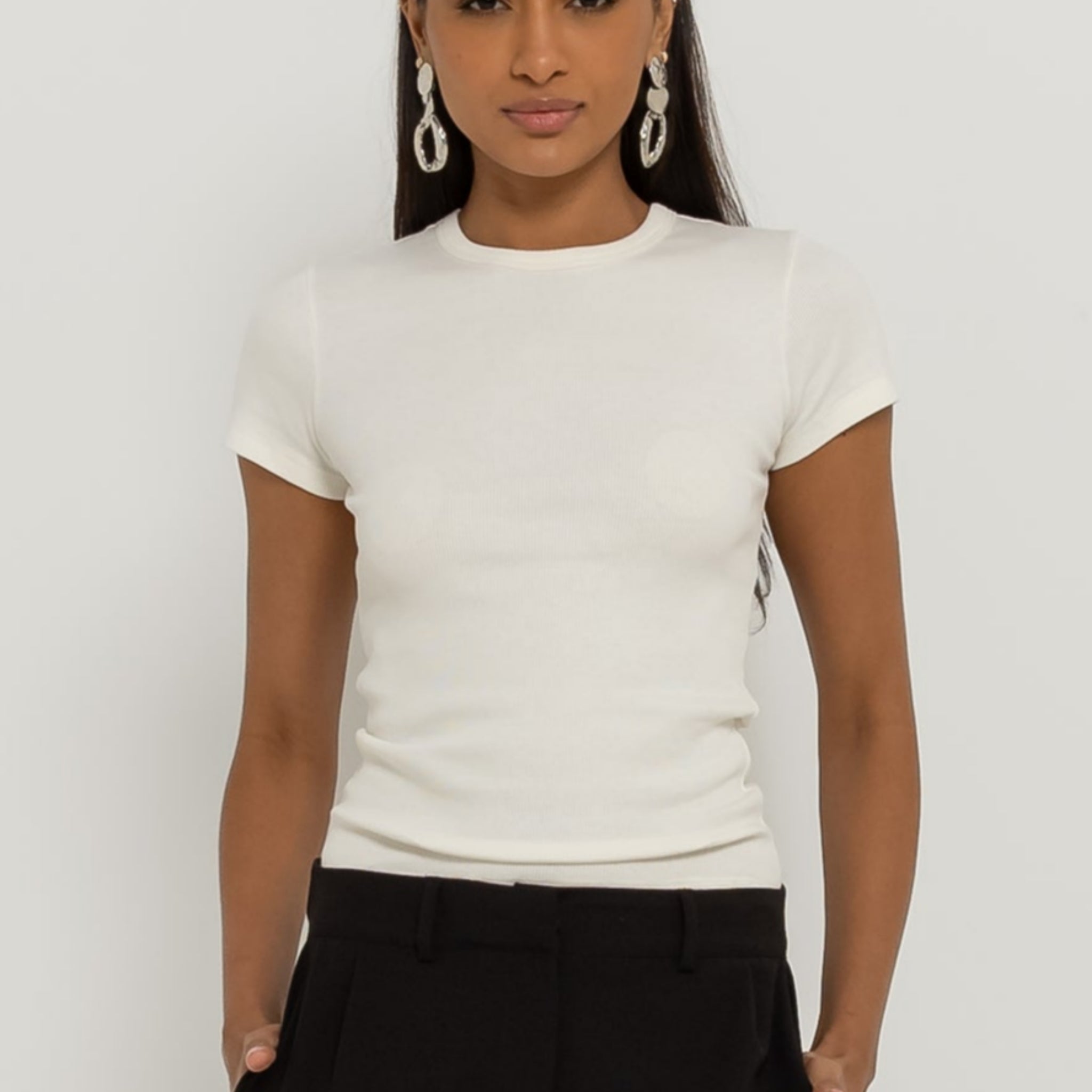 Babylook Vivienne Canelado Algodão