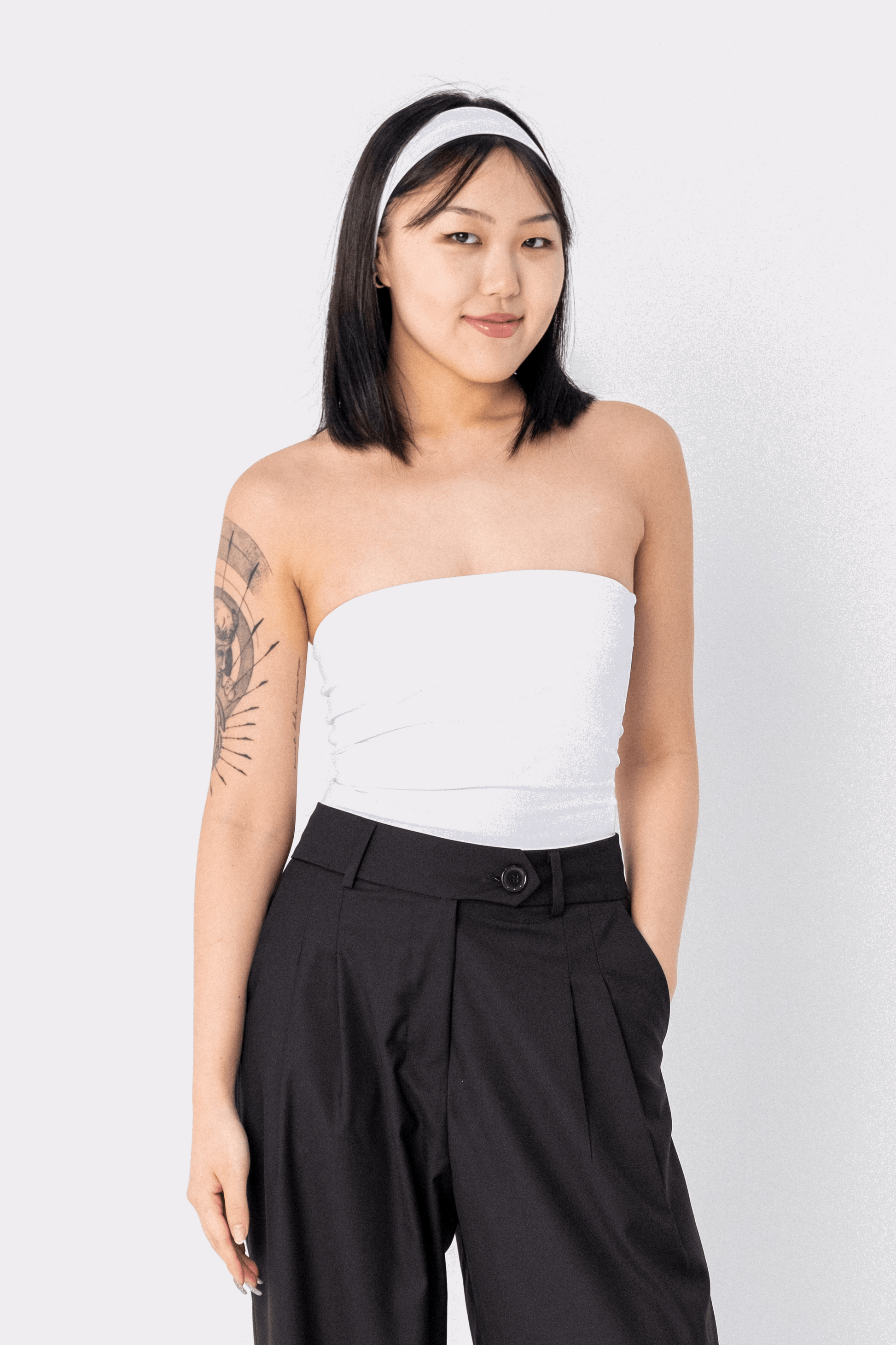 Top Aria Cropped Sem Alça