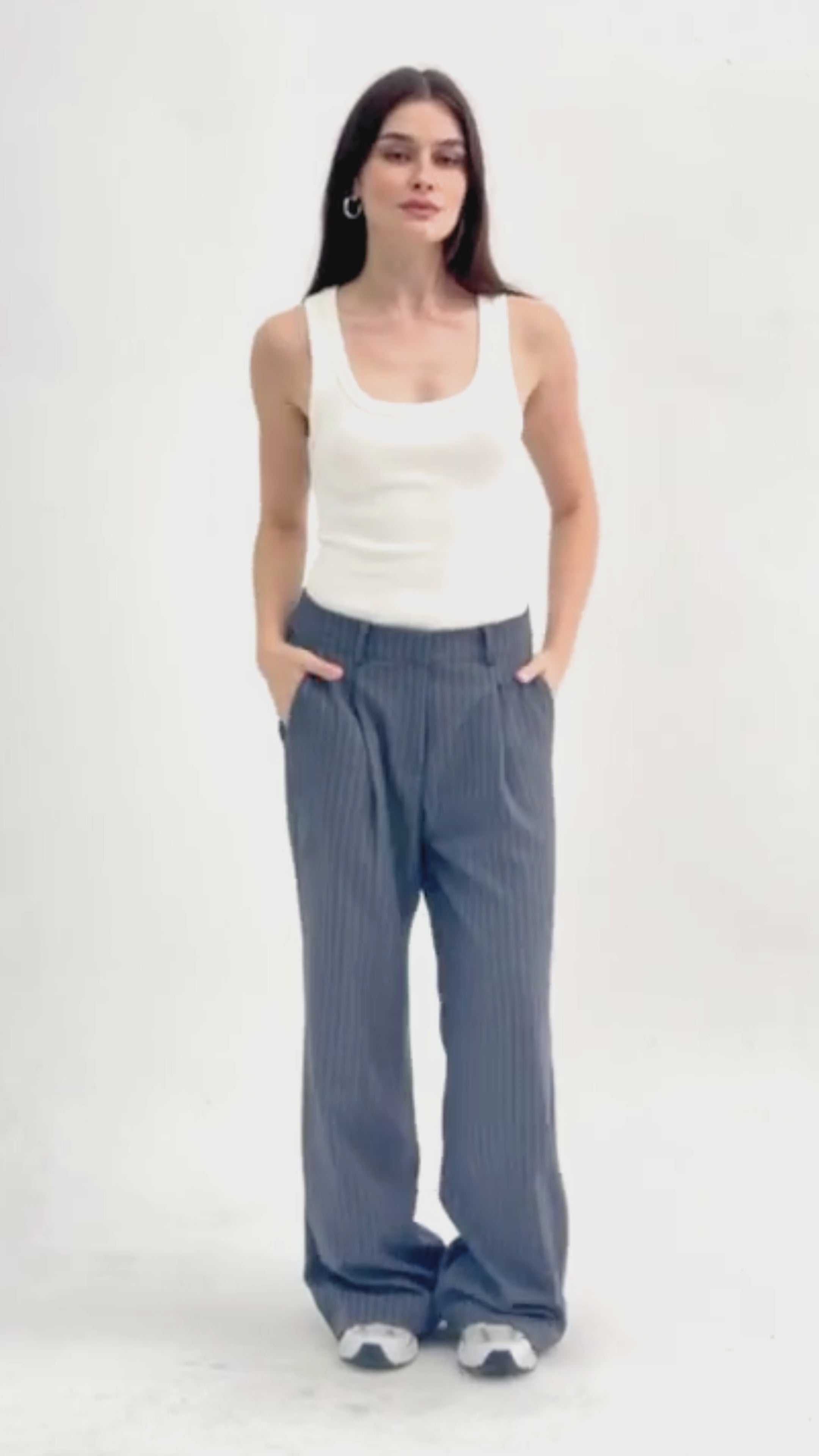 Calça Hannah Risca de Giz