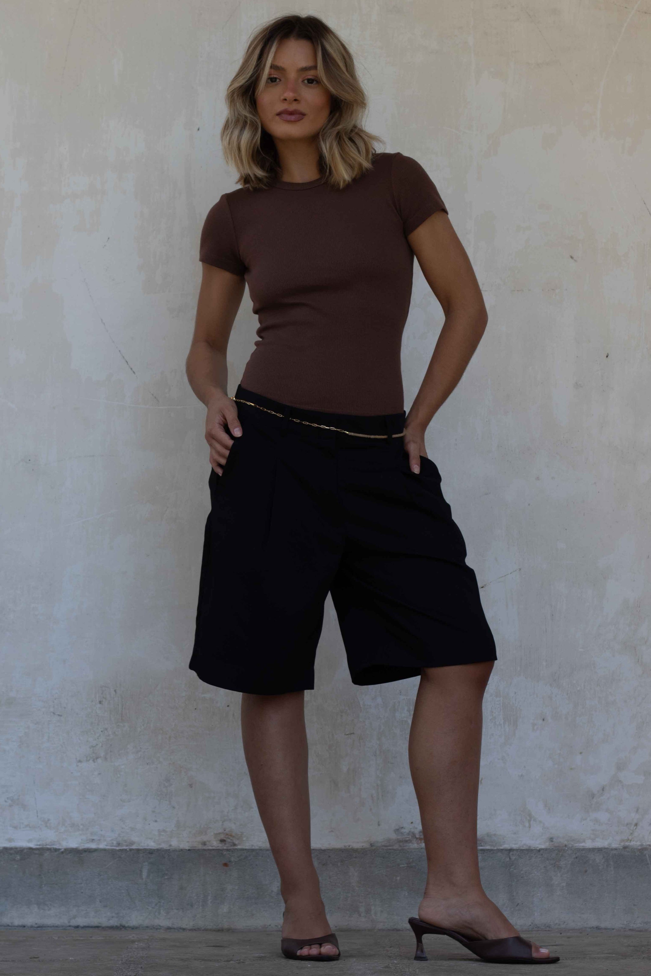 Babylook Vivienne Canelado Algodão